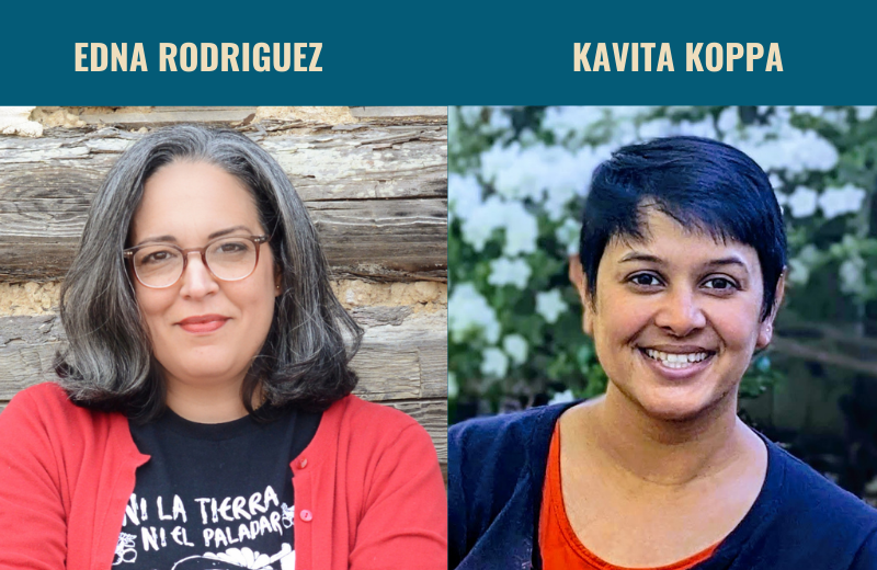 Photos of Edna and Kavita